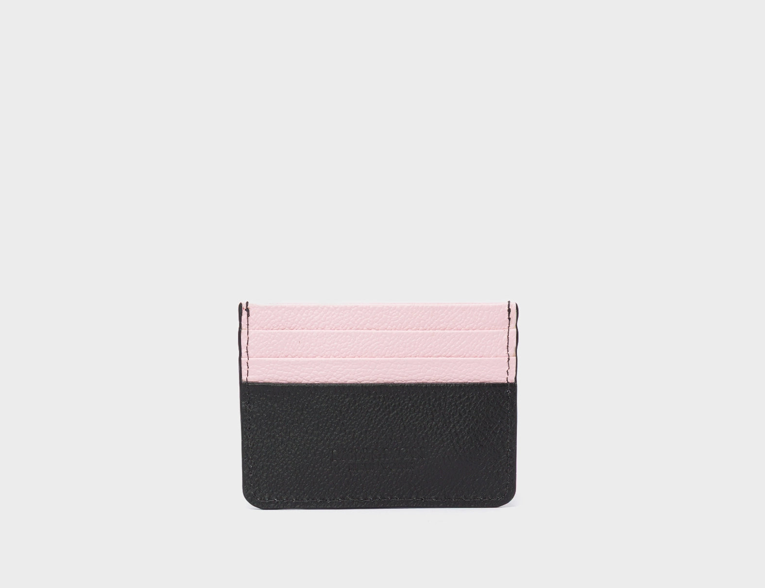 Filium Black Leather Cardholder - Studs - Back