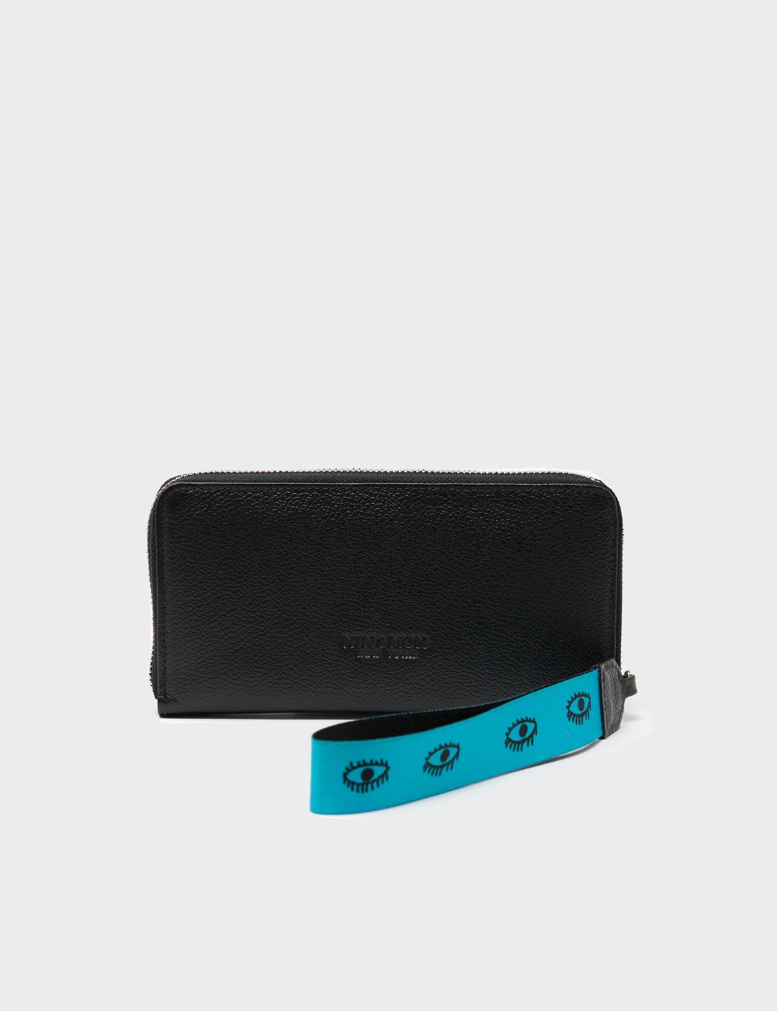 Francis Black Leather Wallet - Studs - back