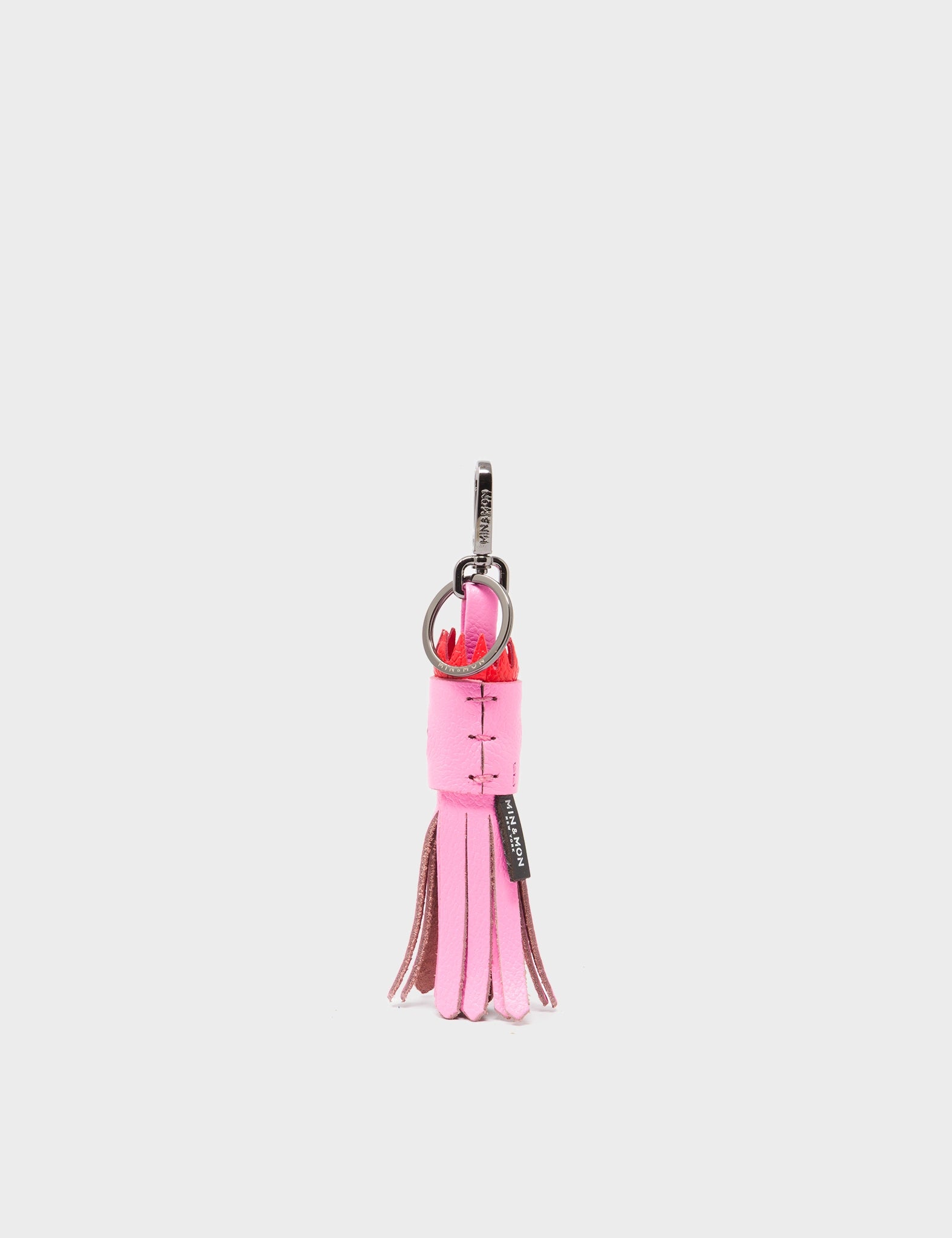 Queen Callie Marie Charm - Taffy Pink Leather Keychain - Back