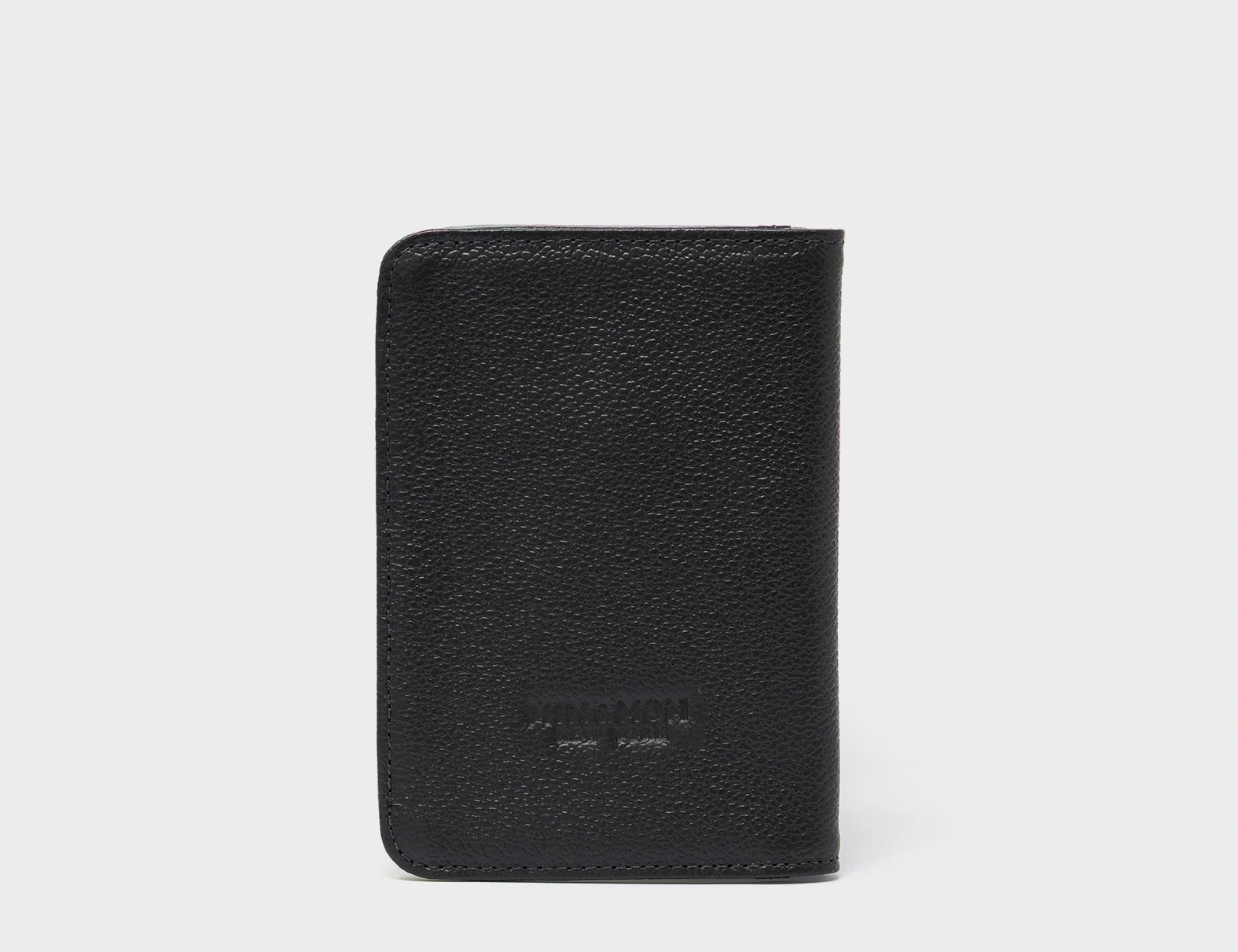 Frida Black Leather Passport Cover - Flying Tiger Embroidery - Back