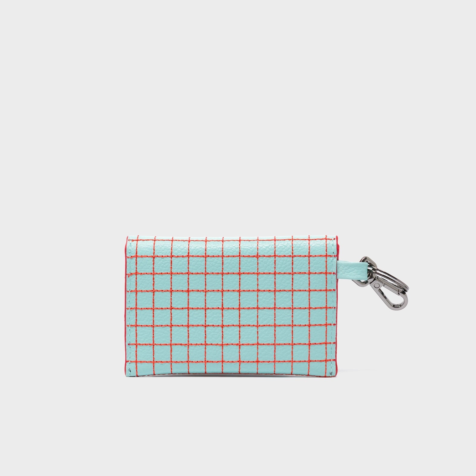 Fabian Eggshell Blue Leather Wallet - Lovestitch Design - back