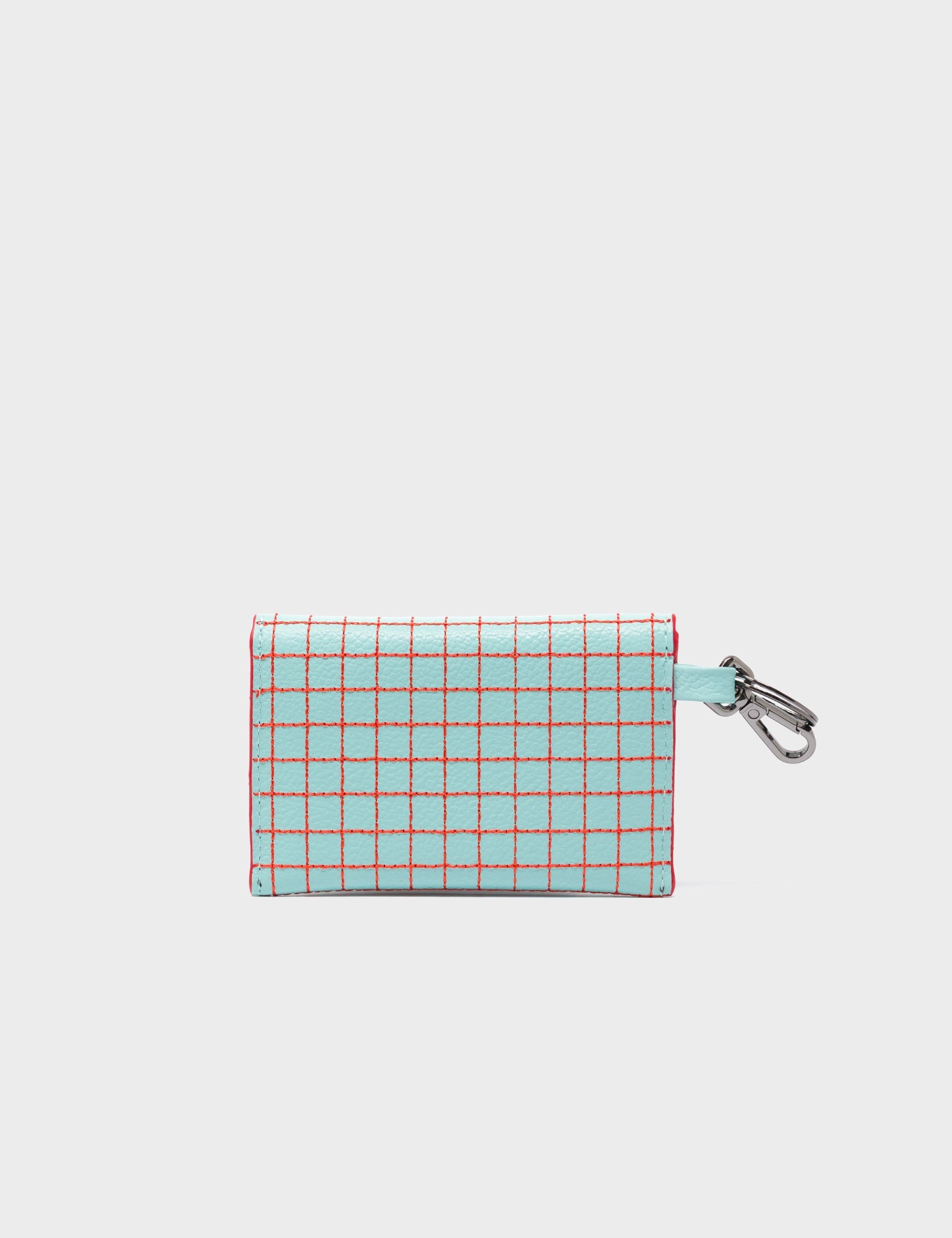 Fabian Eggshell Blue Leather Wallet - Lovestitch Design - back
