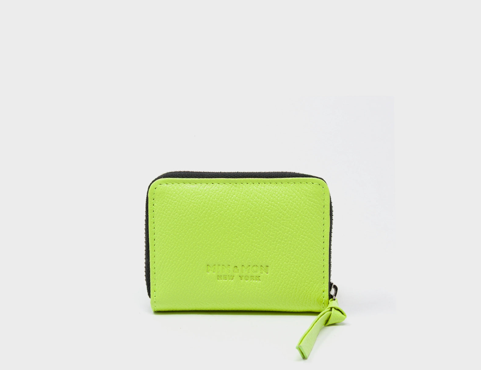 Frodo Sharp Green Leather Zip Around Wallet - All Over Eyes Embroidery - Back