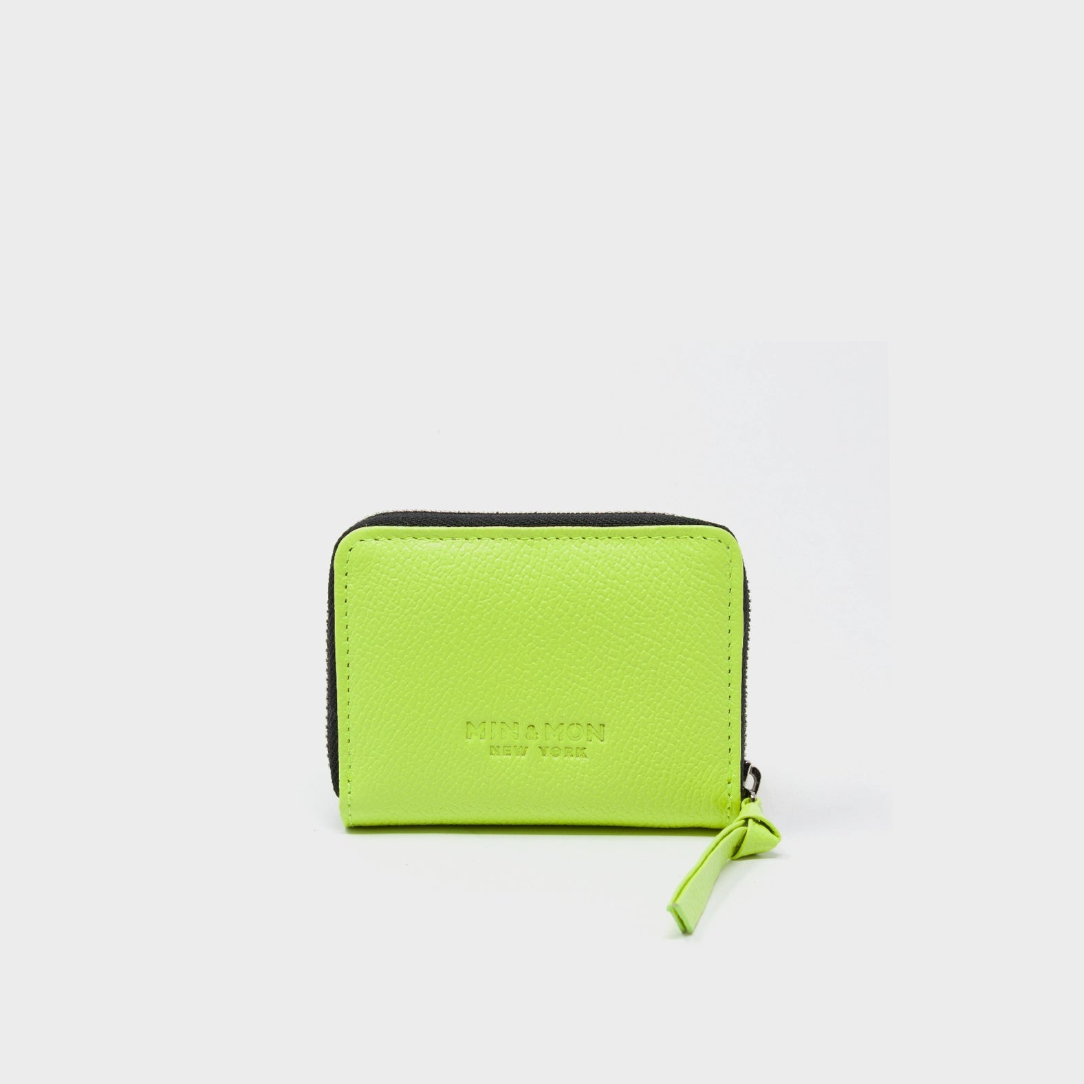 Frodo Sharp Green Leather Zip Around Wallet - All Over Eyes Embroidery - Back