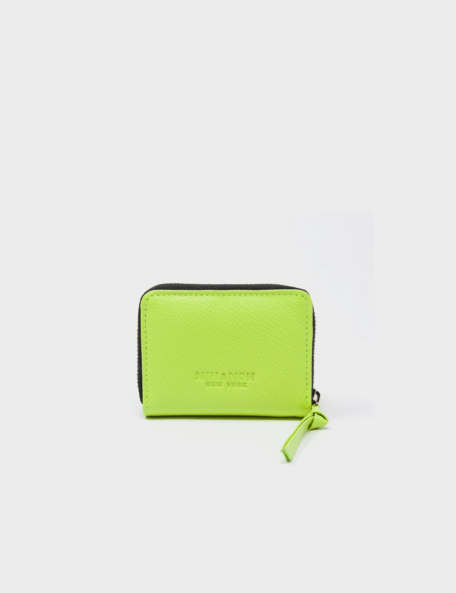 Frodo Sharp Green Leather Zip Around Wallet - All Over Eyes Embroidery - Back