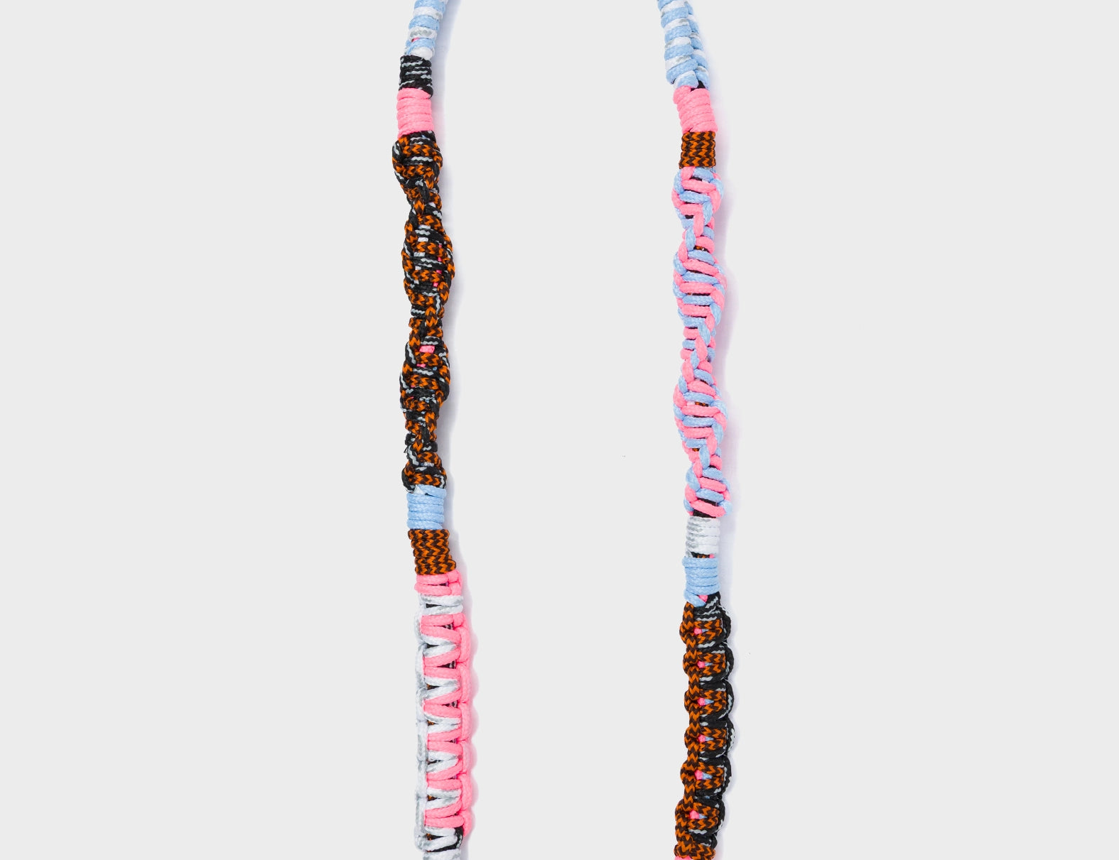 Detachable Shoulder Strap - Blue and Pink and Orange Handwoven Paracord - How to Use