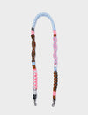 Detachable Shoulder Strap - Blue and Pink and Orange Handwoven¬†Paracord