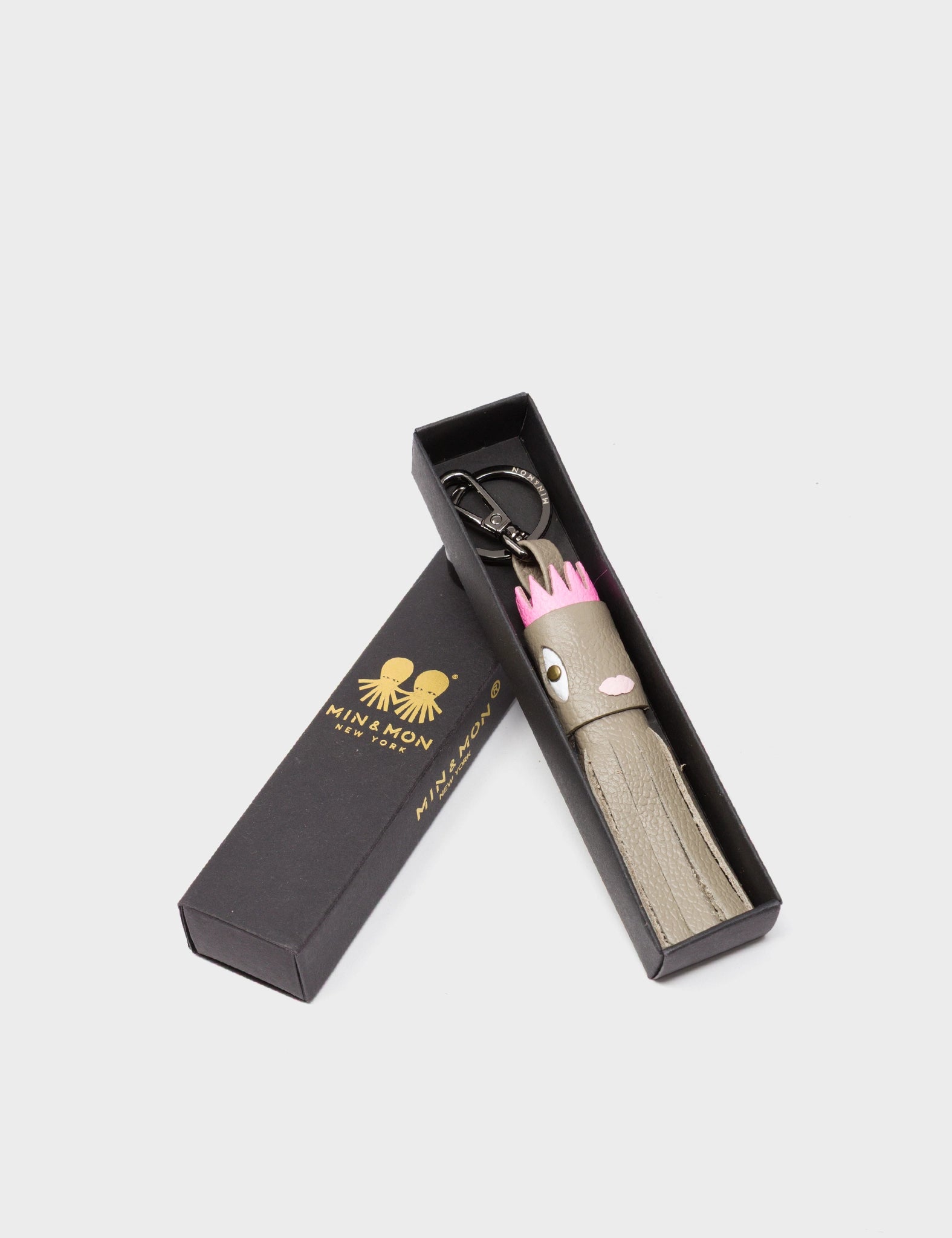 Queen Callie Marie Charm - Tuffet Leather Keychain - Package