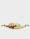 Detachable Shoulder Strap - Pink, Yellow, Orange and Light Blue Handwoven Paracord
