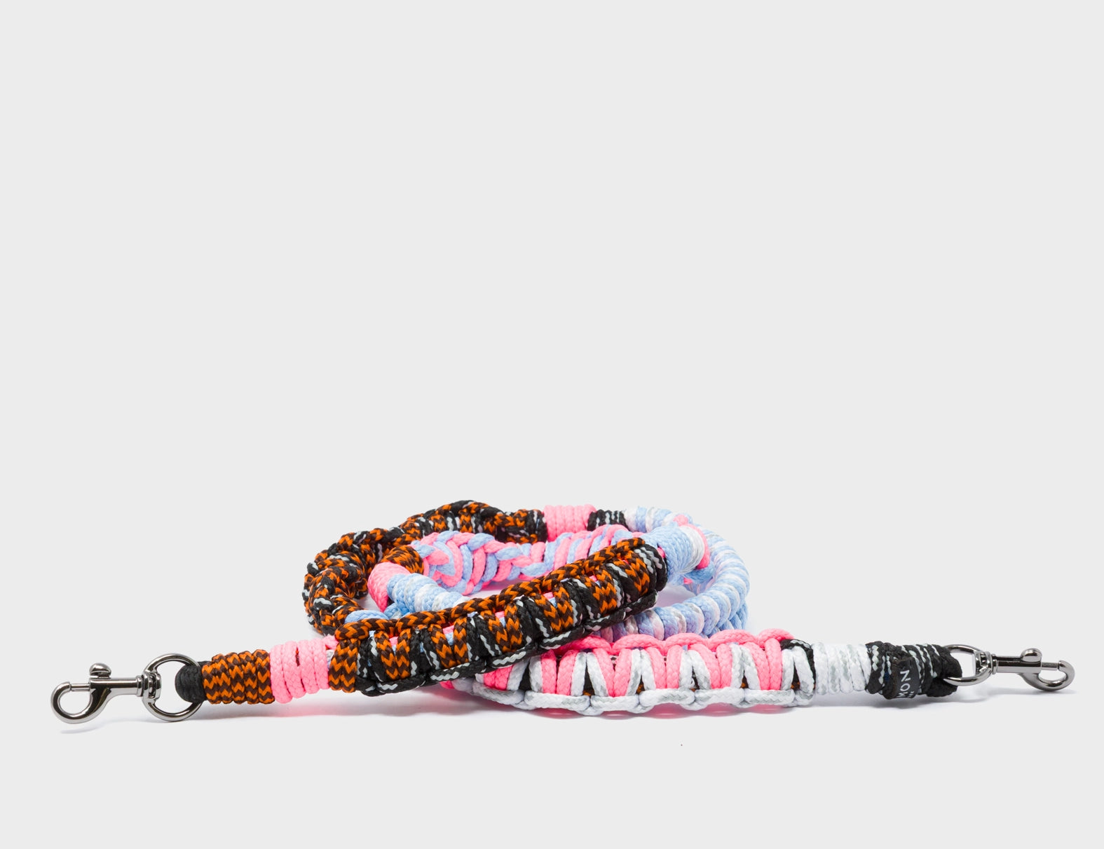 Detachable Shoulder Strap - Blue and Pink and Orange Handwoven Paracord - Main