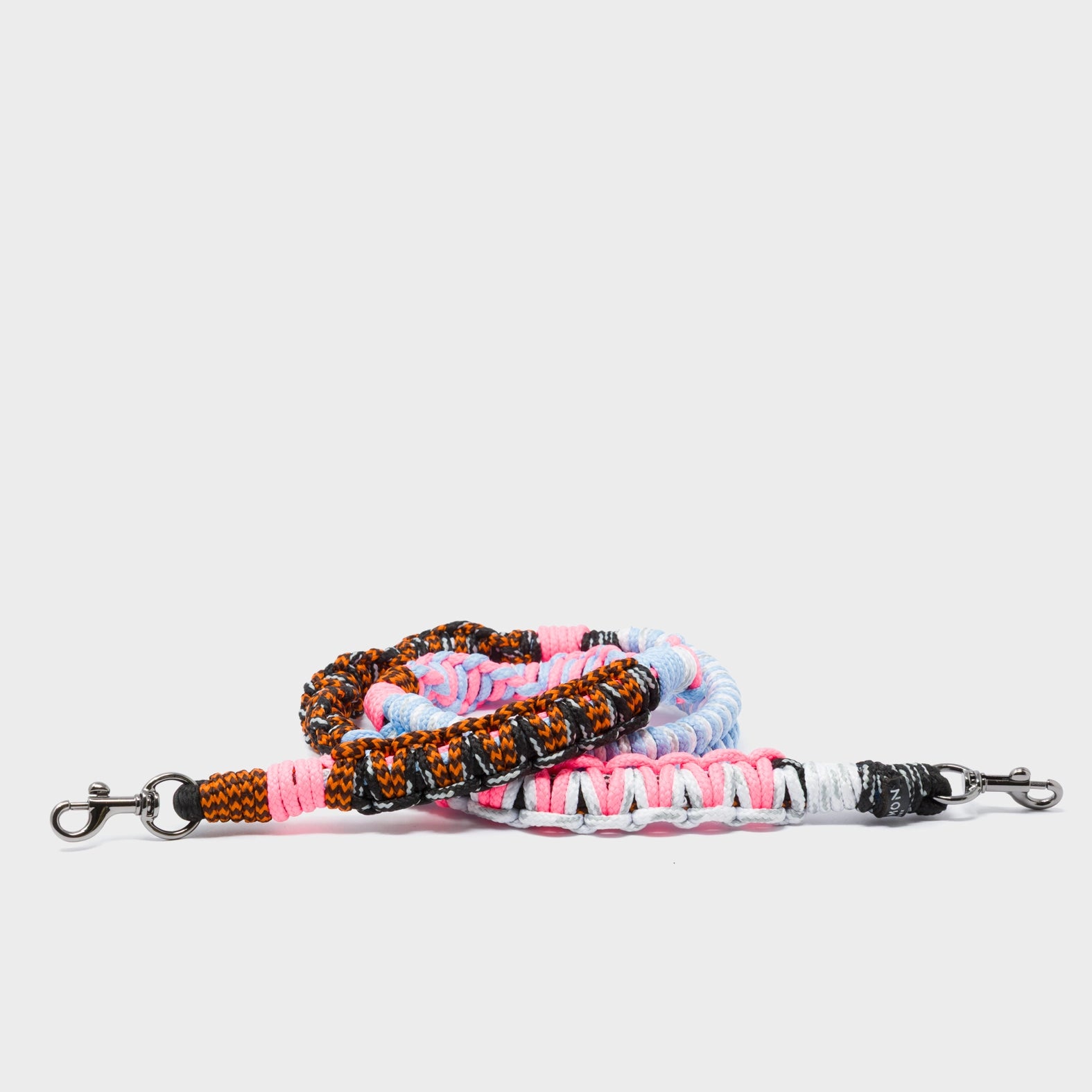 Detachable Shoulder Strap - Blue and Pink and Orange Handwoven Paracord - Main