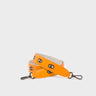 Detachable Flamingo Orange Leather Shoulder Strap - All Over Eyes Embroidery - Main View