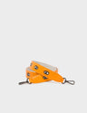 Detachable Flamingo Orange Leather Shoulder Strap - All Over Eyes Embroidery - Main View