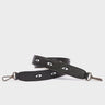 Detachable Black Leather Shoulder Strap - All Over Eyes Embroidery - Main View
