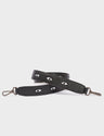 Detachable Black Leather Shoulder Strap - All Over Eyes Embroidery - Main View