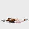 Detachable Shoulder Strap - Pink, Orange and Beige Handwoven Paracord - Main
