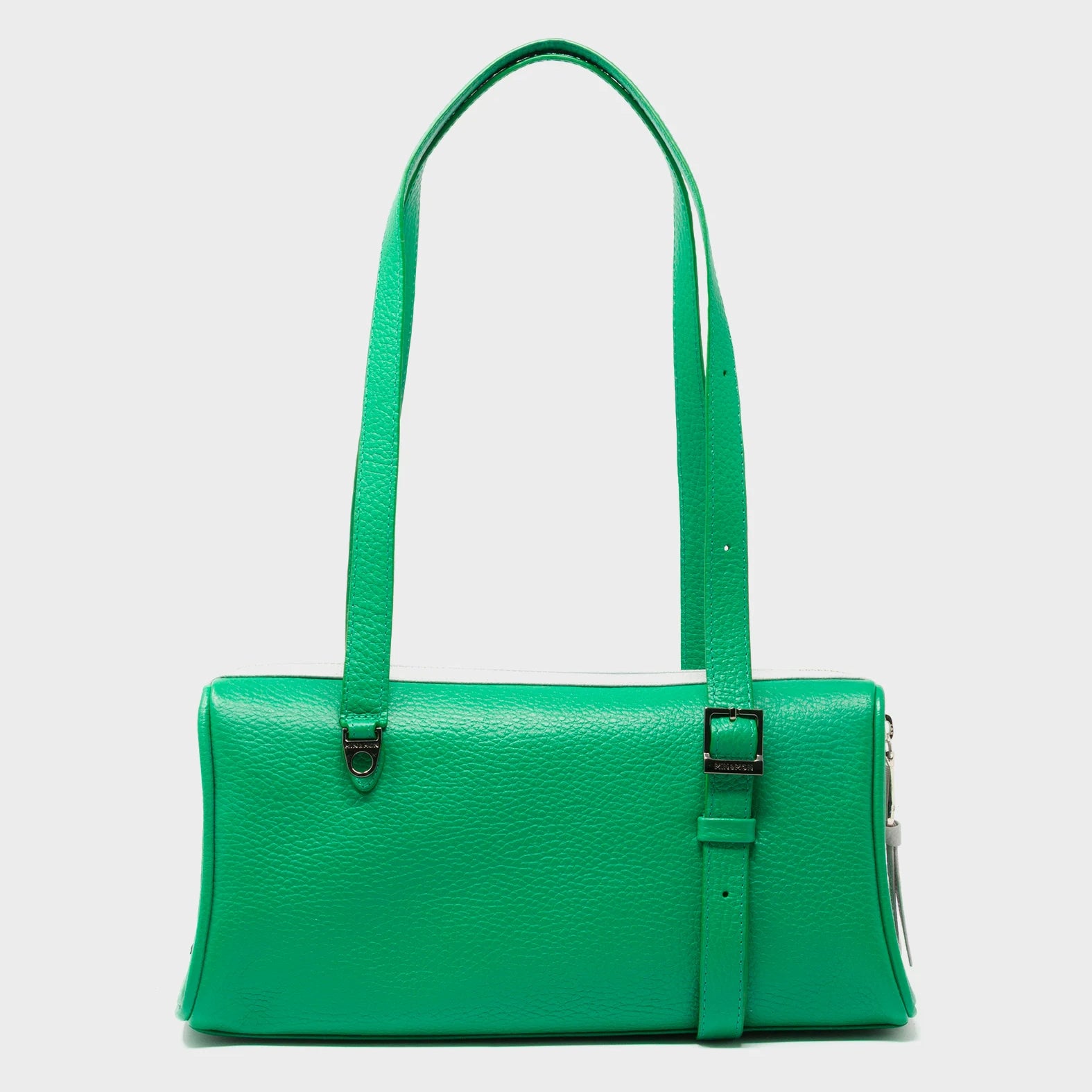 Esther Irish Green Satchel Mini Bag - Floralia Embroidery - Back