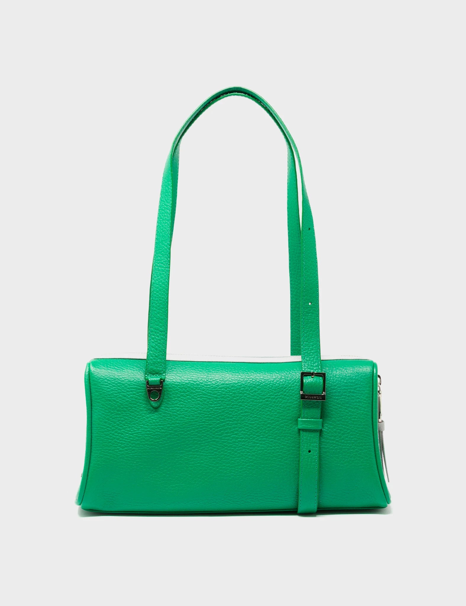 Esther Irish Green Satchel Mini Bag - Floralia Embroidery - Back