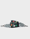 Detachable Black Nylon Strap - Floralia Print