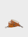 Detachable Caramel Leather Shoulder Strap - All Over Eyes Embroidery - Main View