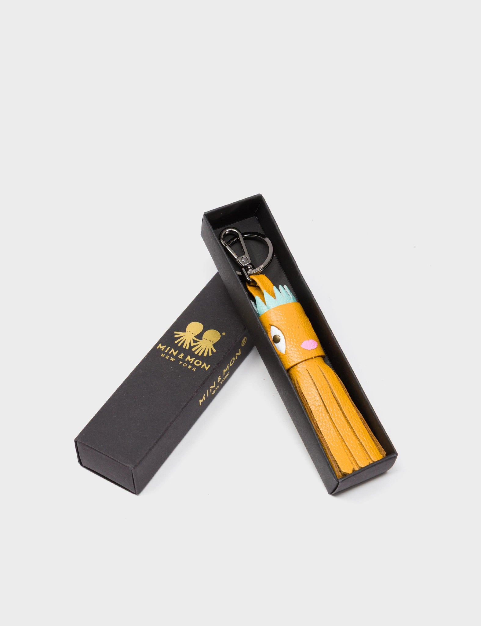 Queen Callie Marie Charm - Golden Glow Leather Keychain - Package