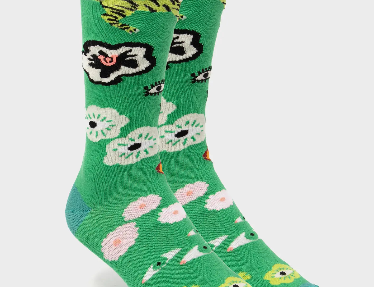 Green Socks - Floralia -3D View