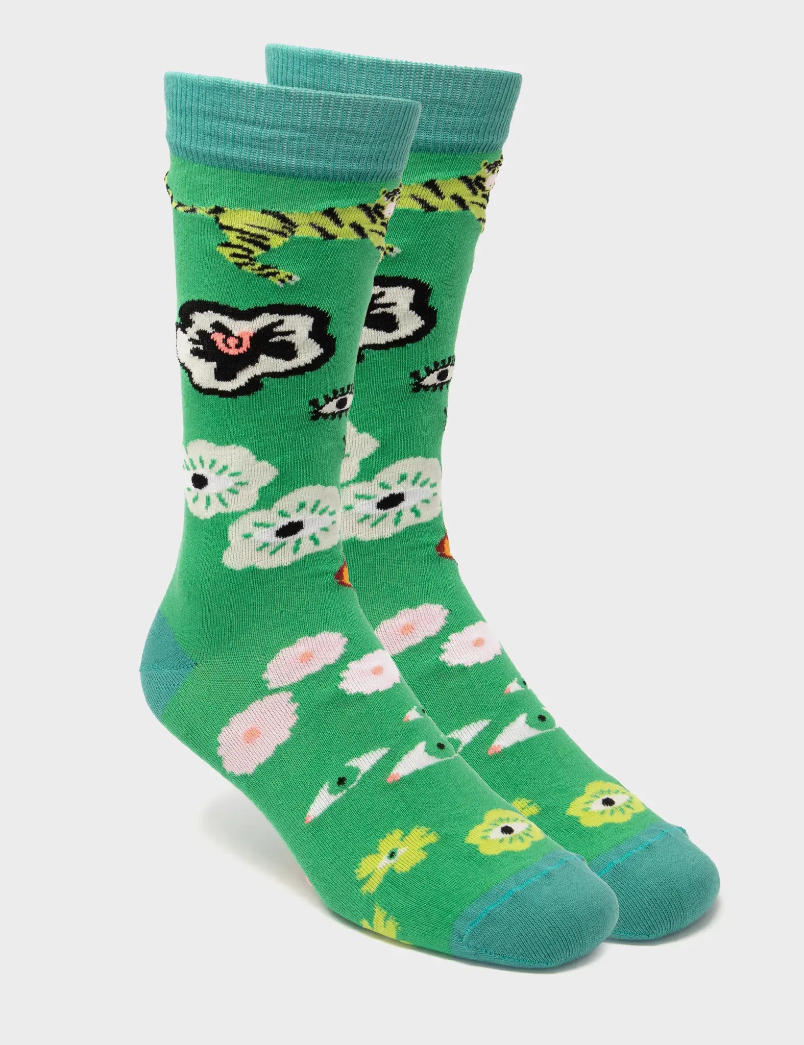 Green Socks - Floralia -3D View