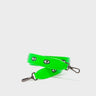 Detachable Neon Green Leather Shoulder Strap - All Over Eyes Embroidery - Main View