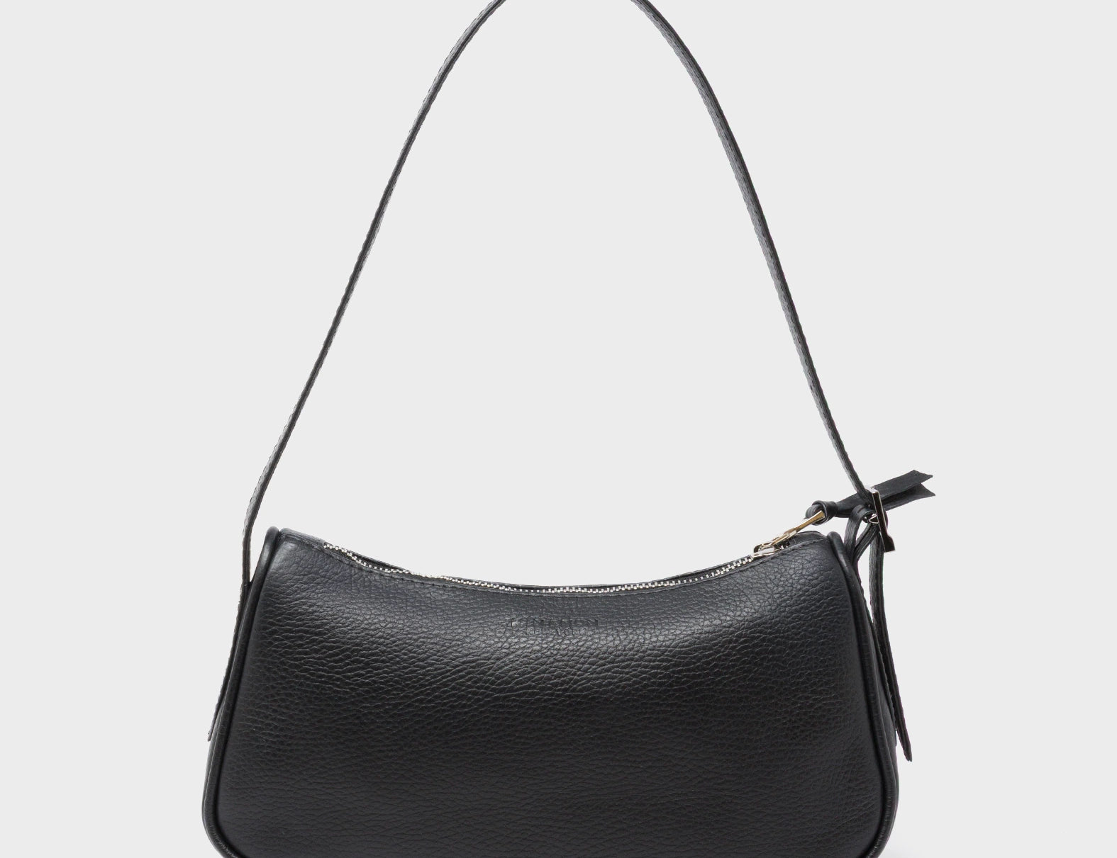 Lucas Hobo Mini Black Handbag - Studs Pattern - Back