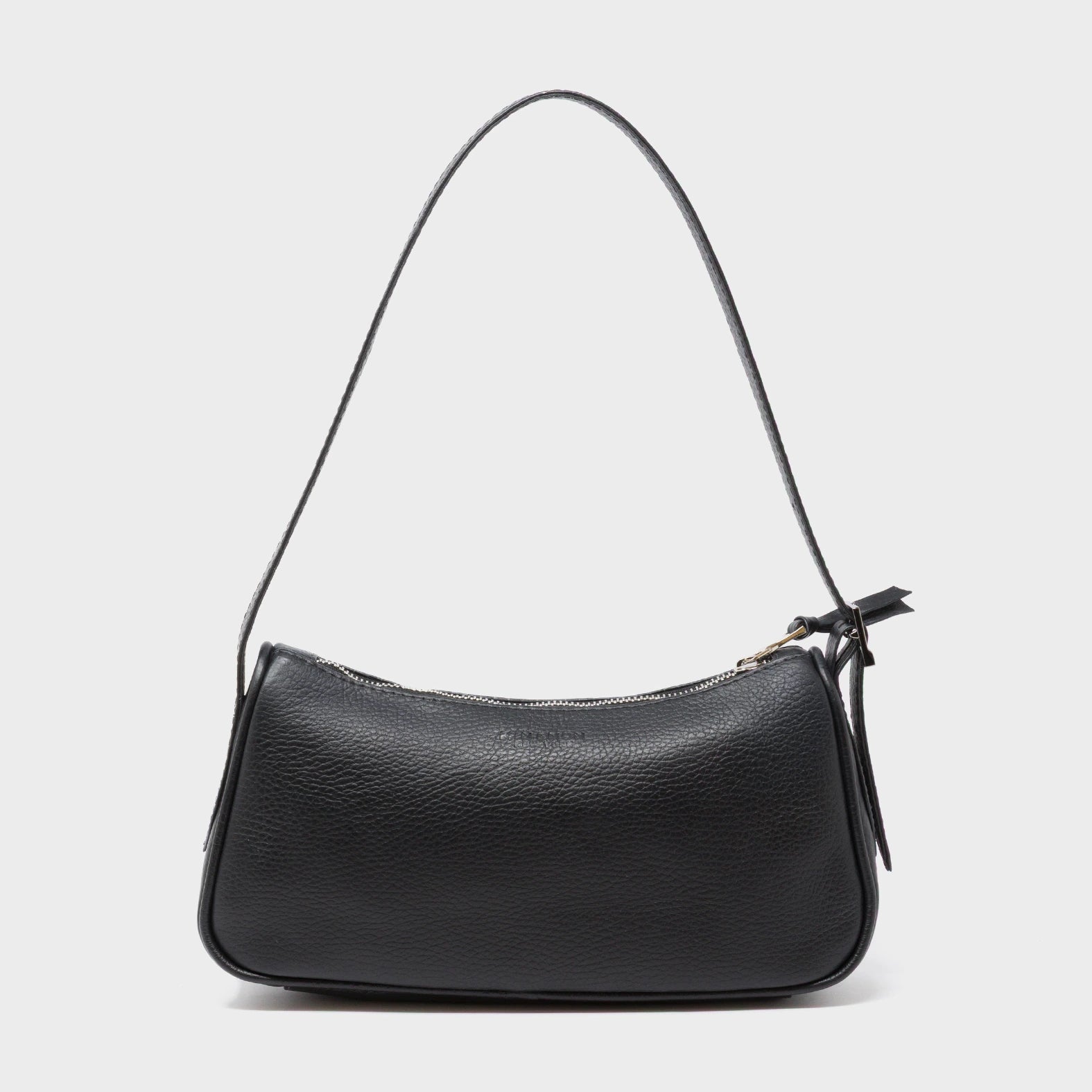 Lucas Hobo Mini Black Handbag - Studs Pattern - Back