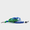 Detachable Shoulder Strap - Blue and Green and White  Handwoven Paracord - Main