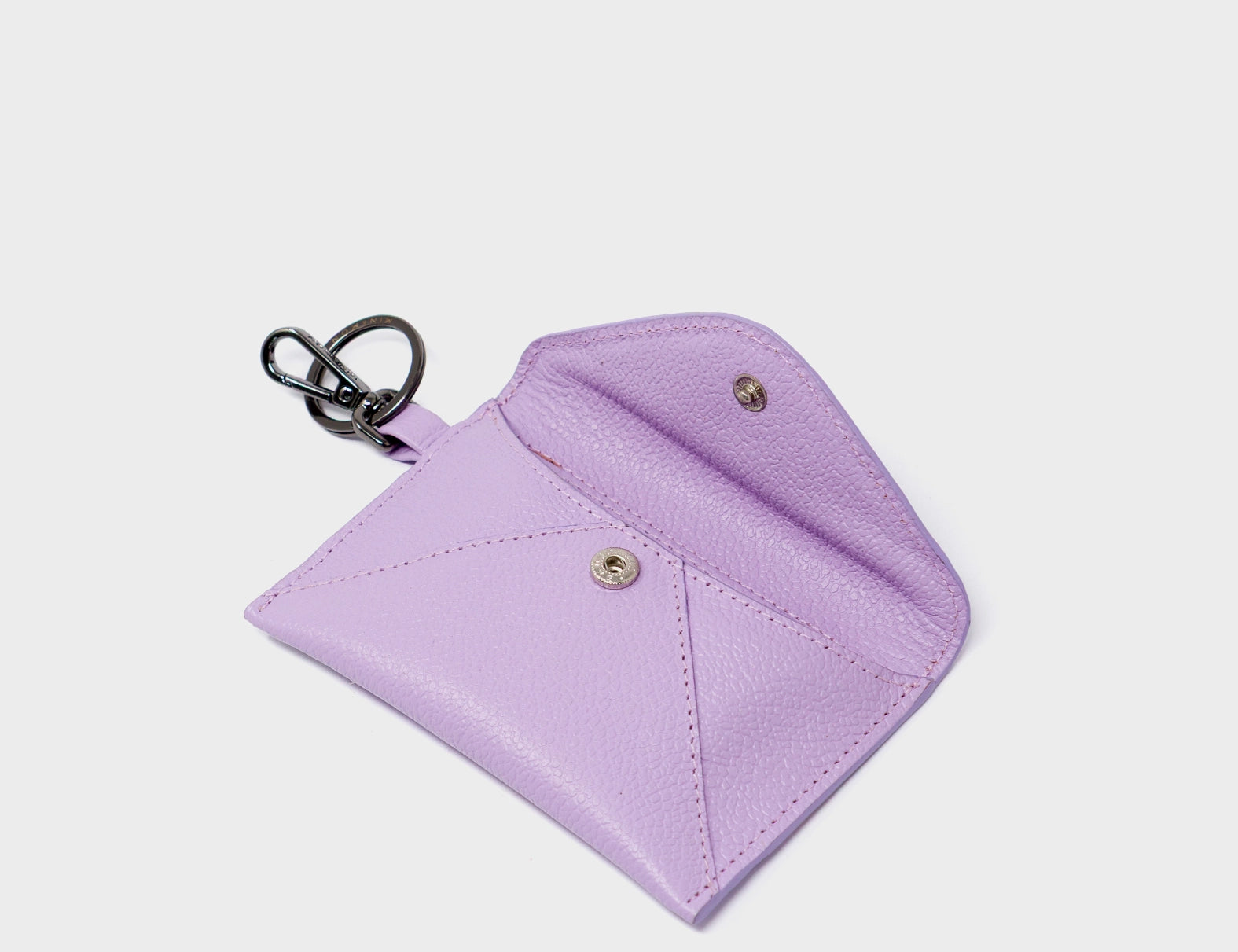 Fabian Lavender Leather Wallet - Floralia Design - Open View