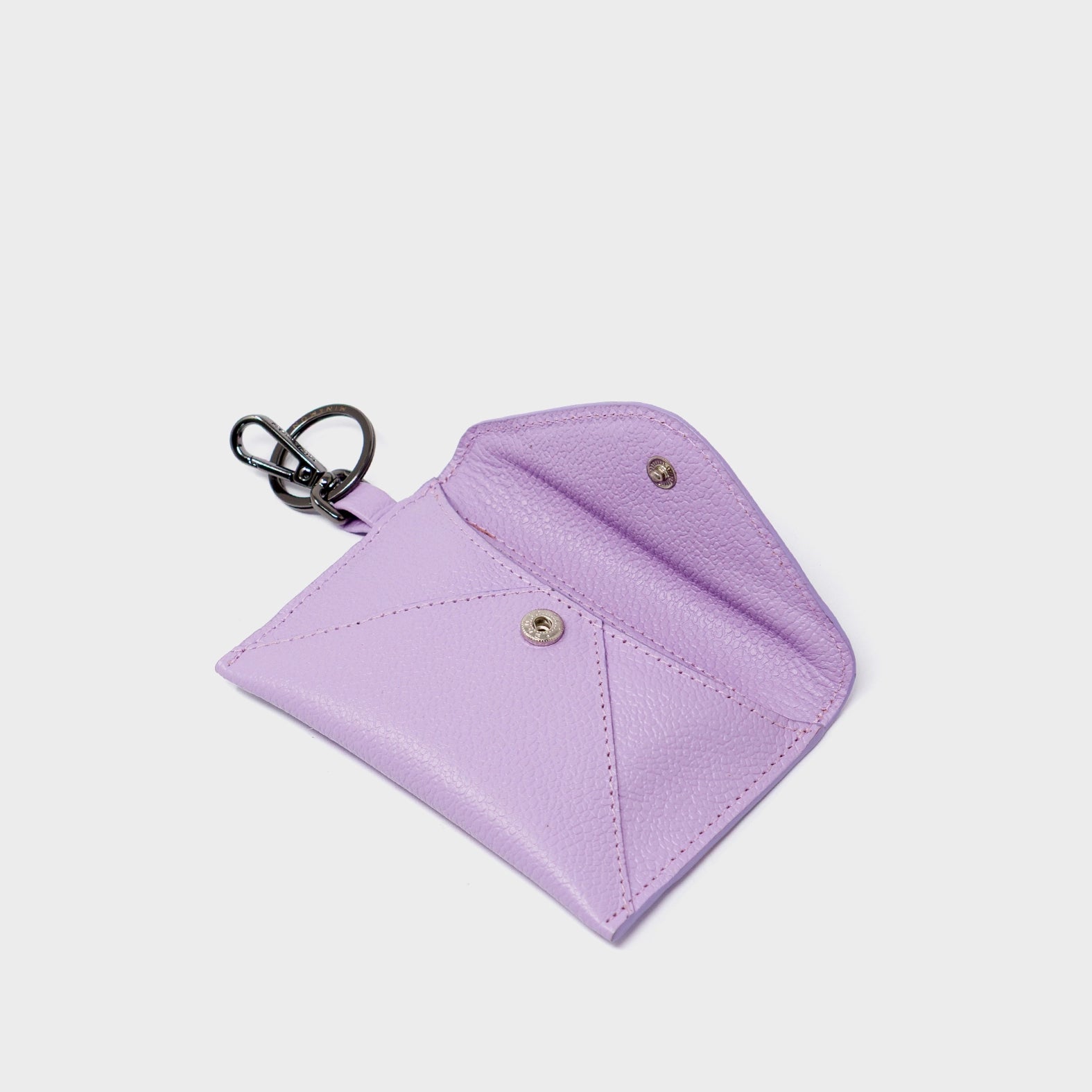 Fabian Lavender Leather Wallet - Floralia Design - Open View