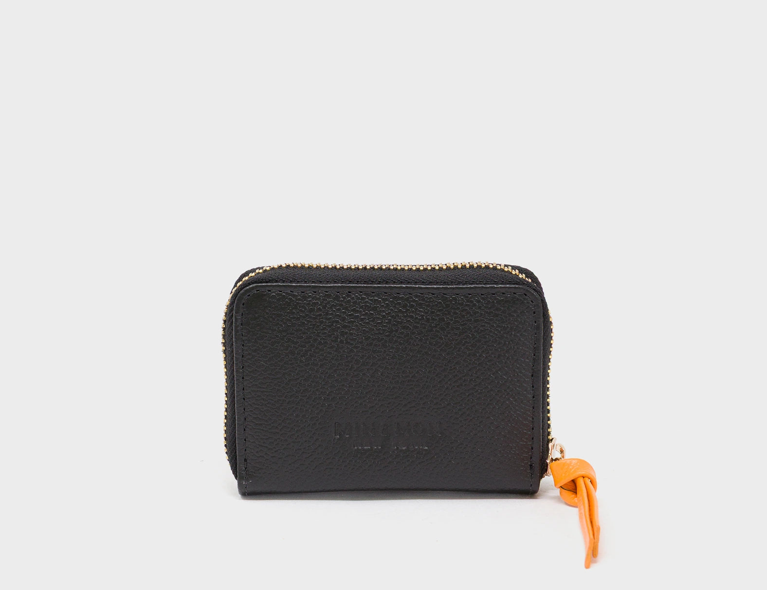 Frodo Black Zip Around Wallet - Wild Heart Embroidery - Back view