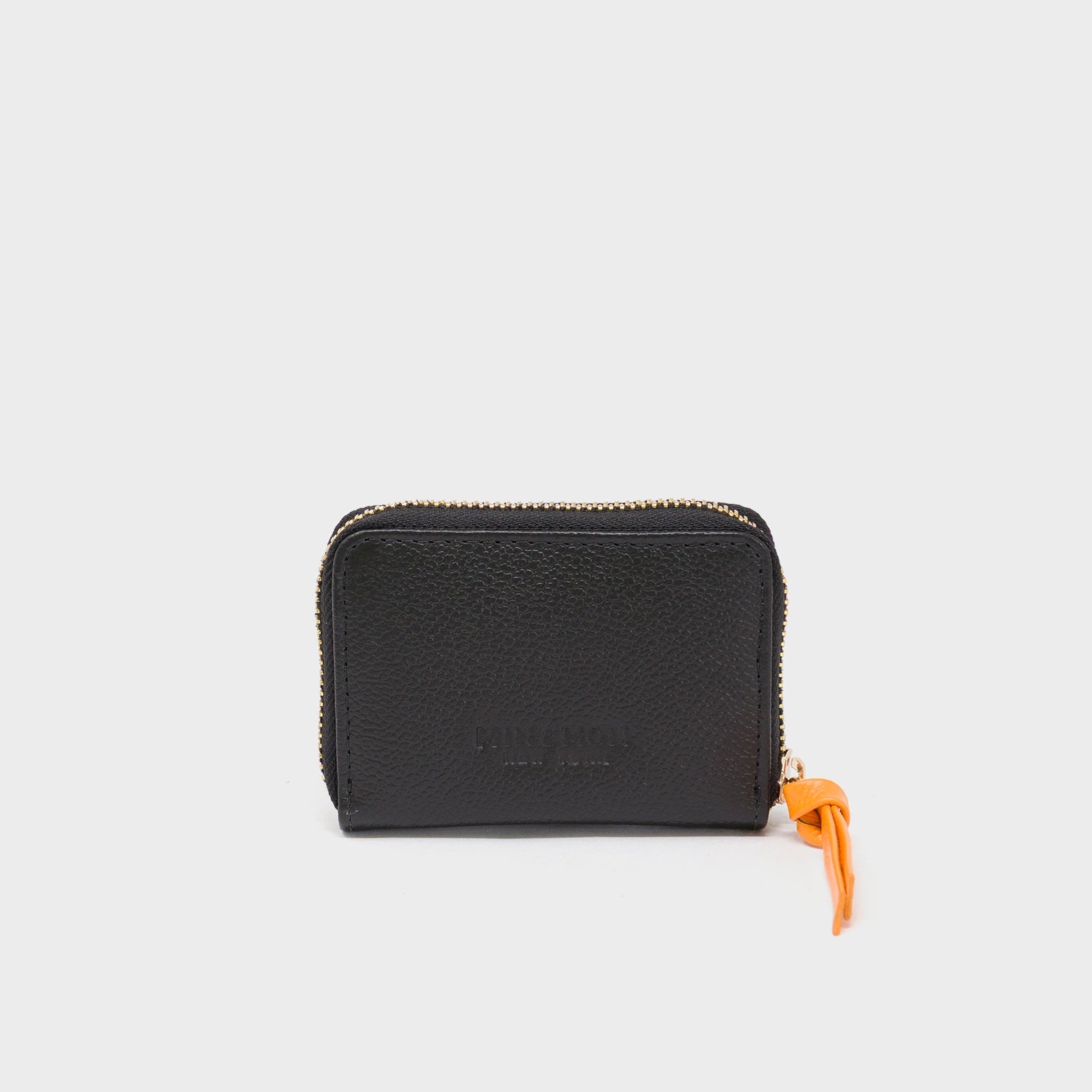 Frodo Black Zip Around Wallet - Wild Heart Embroidery - Back view