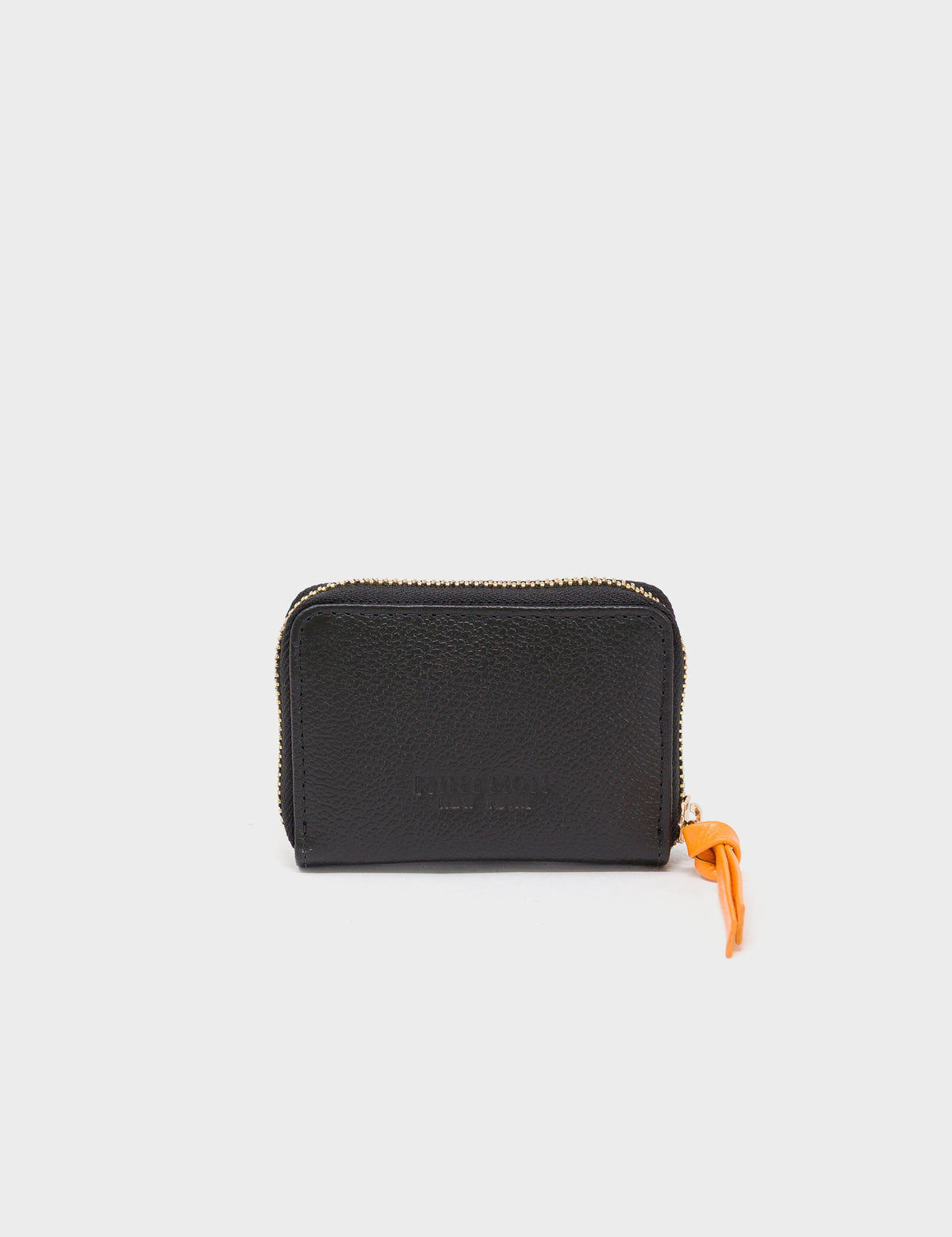 Frodo Black Zip Around Wallet - Wild Heart Embroidery - Back view