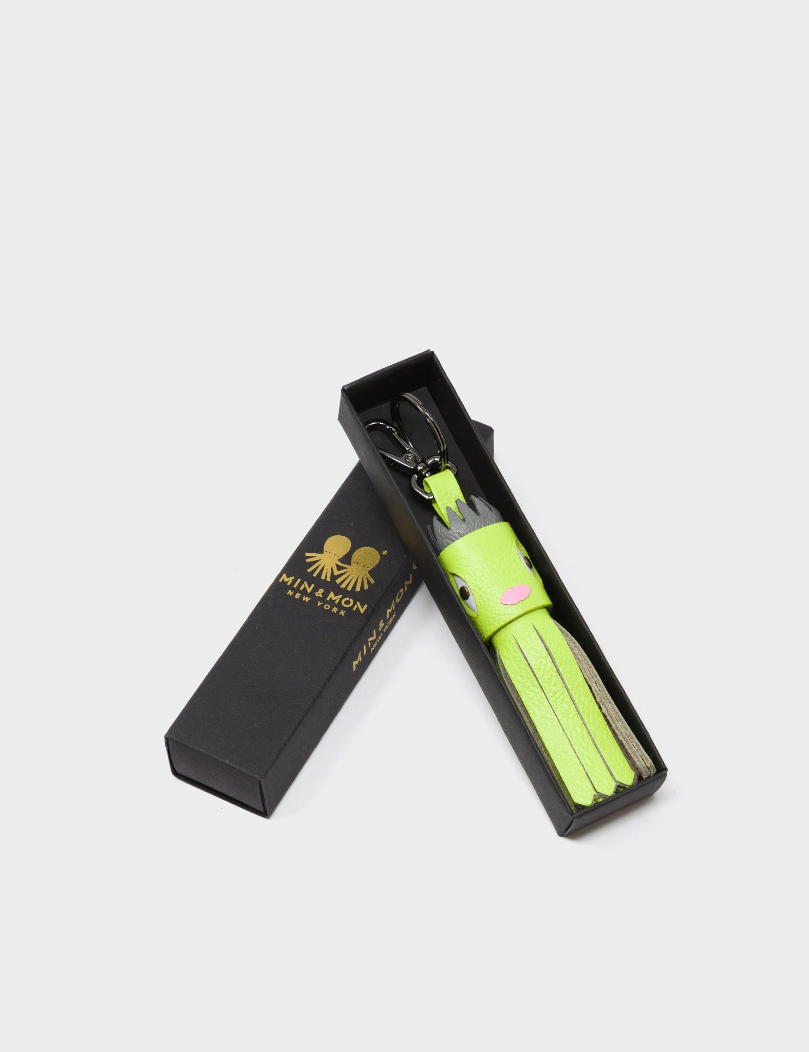 Queen Callie Marie Charm - Sharp Green Leather Keychain - package