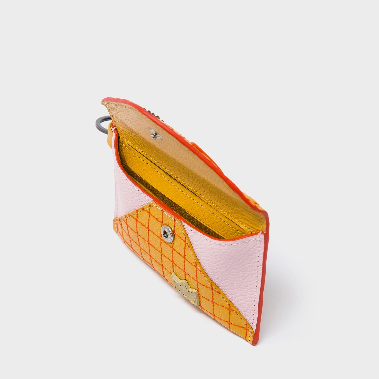 Fabian Golden Glow Leather Wallet - Lovestitch - Open