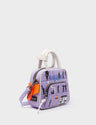 Marino Mini Crossbody Lavender Leather Bag - Subway Stories Design - Main View