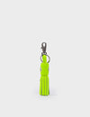 Callie Marie Hue Charm - Neon Yellow Leather Keychain