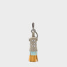 Oliver The Ox Charm - Tuffet Brown Leather Keychain - front