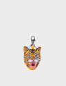 Happy Tiger - Marigold Leather Keychain