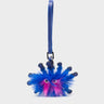 Velvoria - Royal Blue Leather Bag Charm - Front