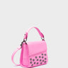 Anastasio Micro Crossbody Handbag Bubblegum Pink Leather - Eyes Embroidery Main view