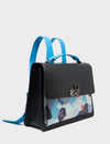 Silas Black Leather Backpack - Camo Dreams Design