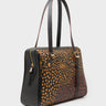 Esther Black Satchel Bag - Retro Tiger Embroidery - Main VIew