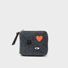 Fedor Black Leather Wallet - Cubes Design -Main View