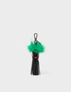 Callie Marie Mayne - Black Leather and Green Faux Fur