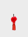 Callie Marie Mayne - Fiesta Red Leather and Red Faux Fur