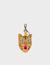 Happy Tiger - Marigold Leather Keychain